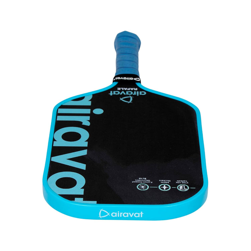 Airavat Rafale 7409 Pickleball Paddle - 16mm | T700 12K Carbon Fiber Face | Lightweight Power & Control Paddle | Premium Comfort Grip | Tournament Ready (Cyan/Gray) - Best Price online Prokicksports.com
