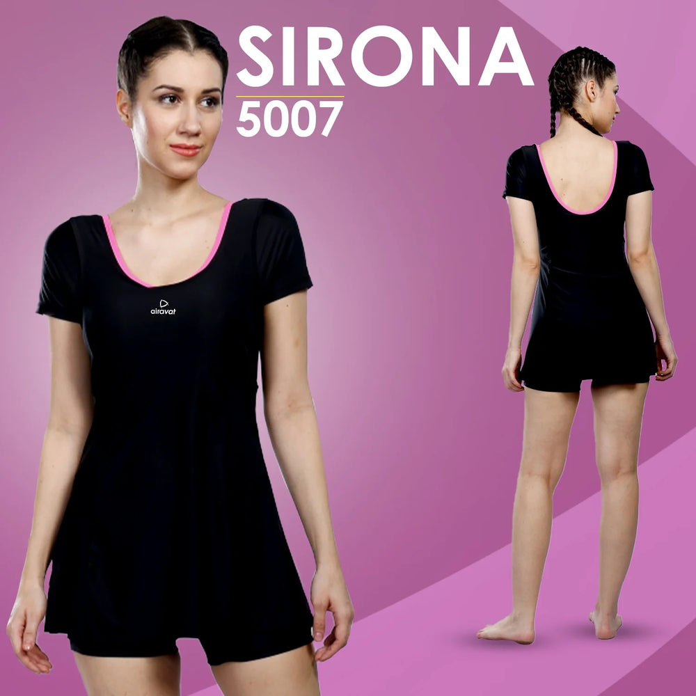 AIRAVAT 5007 Women's Swimwear | Stretchable & UV-Protected Swimming Suit | Comfortable & Flexible Fit for Training & Leisure | One-Piece Swimsuit - Best Price online Prokicksports.com