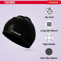 Airavat 001 Basic Swimming Cap | Waterproof, Stretchable & Comfortable | Unisex Swim Cap for Men, Women & Kids - Best Price online Prokicksports.com