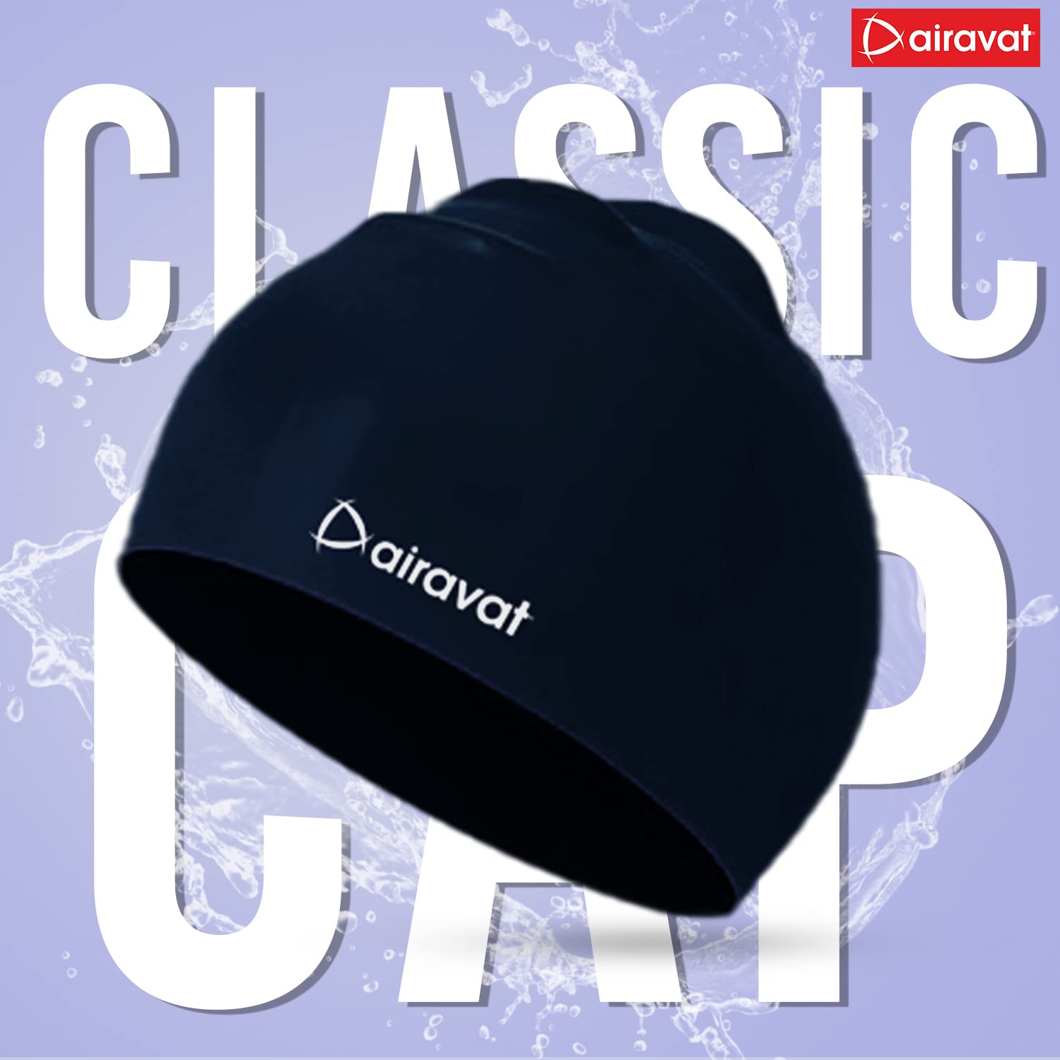 Airavat Classic Silicone Swim Cap – Comfortable & Durable Bathing Cap for Short, Medium & Long Hair – Unisex Swimming Cap for Men & Women - Best Price online Prokicksports.com