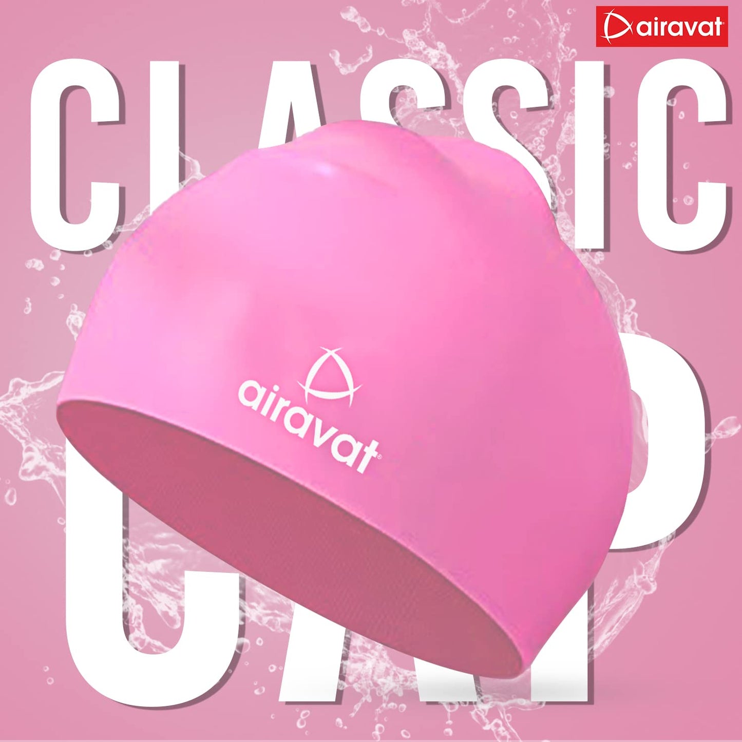 Airavat Classic Silicone Swim Cap – Comfortable & Durable Bathing Cap for Short, Medium & Long Hair – Unisex Swimming Cap for Men & Women