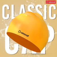 Airavat Classic Silicone Swim Cap – Comfortable & Durable Bathing Cap for Short, Medium & Long Hair – Unisex Swimming Cap for Men & Women
