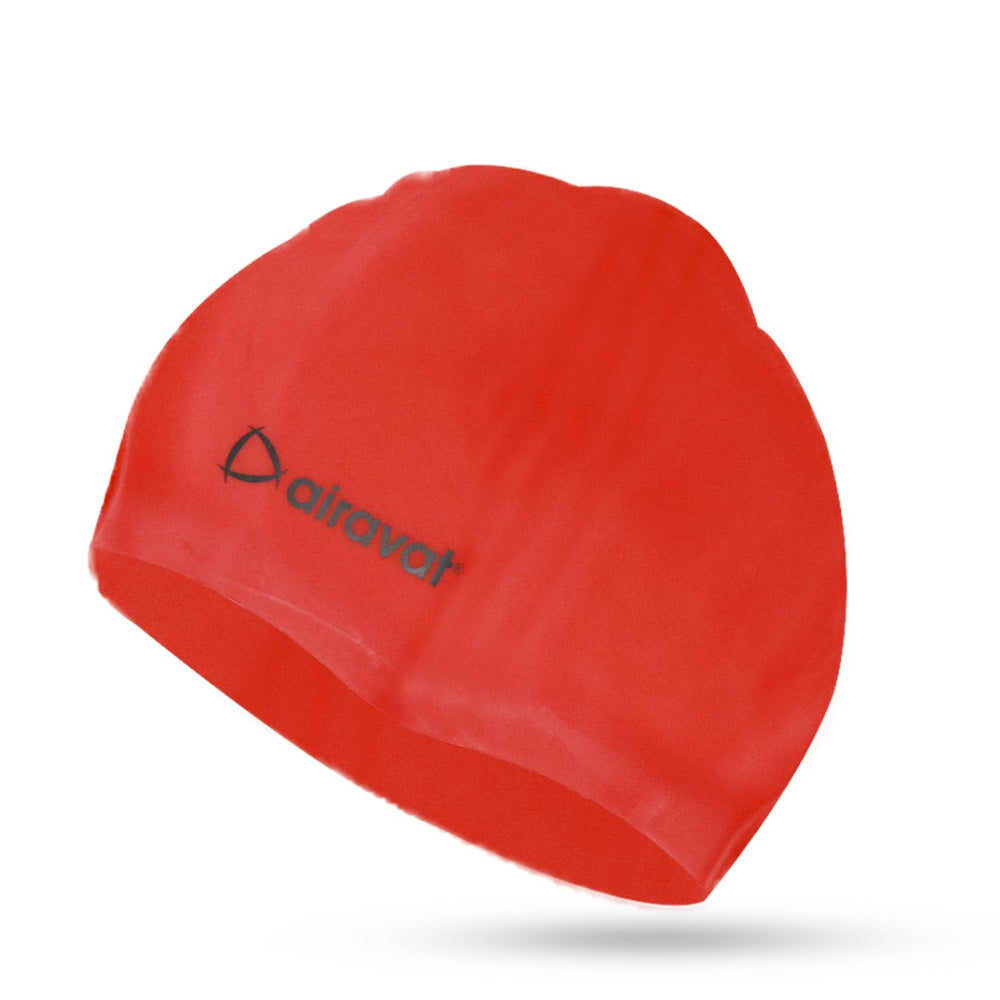 Airavat Extreme Comfort Silicone Swimming Cap – Waterproof, Stretchable & Durable Swim Cap for Men & Women - Best Price online Prokicksports.com