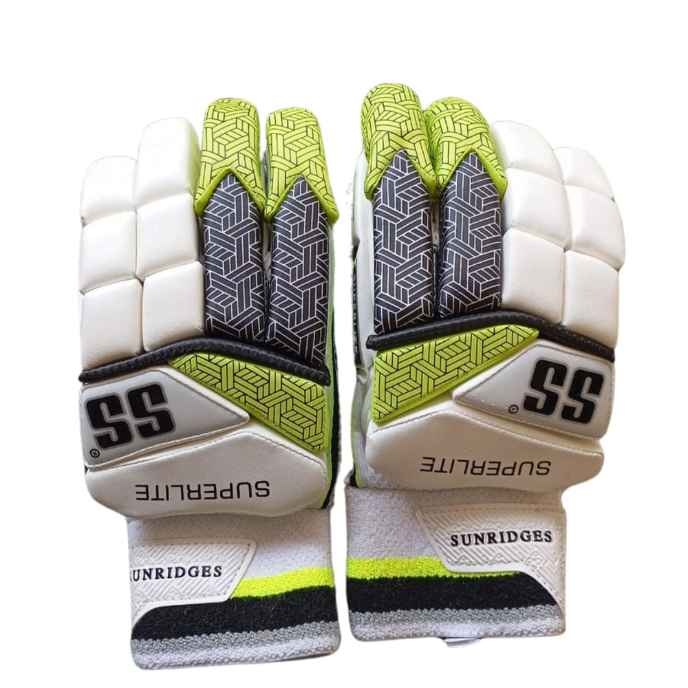 SS Super Lite RH Batting Gloves, White/Green