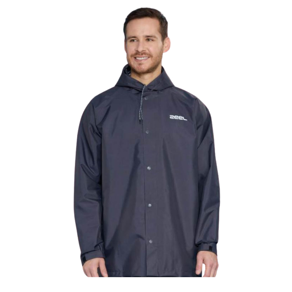 Zeel ZE101 Men’s Waterproof Rain Suit Jacket + Pant Set Heavy‑Duty PVC-Coated Polyester with Fully Sealed Seams & Adjustable Hood