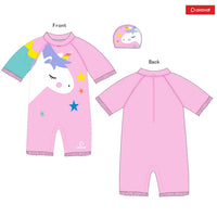 Airavat 1513 Kids Swimming Costume – Comfortable One-Piece Swimwear for Boys & Girls, Stretchable Fabric, Pool Training & Water Activities Use