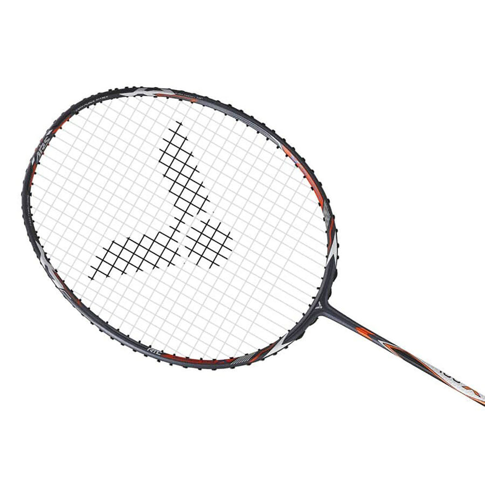 Victor Auraspeed 100X 4U5 Unstrung Badminton Racquet – Slate Gray, Unstrung Lightweight Speed Racket for Advanced Players, Precision Control, Fast Attacks & Quick Defense - Best Price online Prokicksports.com
