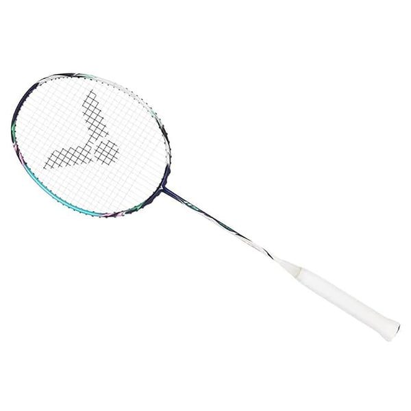 Victor Auraspeed HS Unstrung Badminton Racquet – 4U Lightweight Unstrung Racket in Dark Mineral Blue for Speed, Control & Quick Reaction Defensive Play