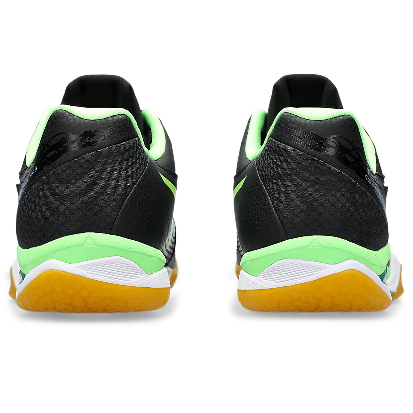 ASICS Mens Court Control FF 3 Men's Badminton Shoes - Black/Lime Burst - Best Price online Prokicksports.com