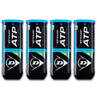 Dunlop ATP Championship Tennis Balls Dozen (4 Cans) - Best Price online Prokicksports.com