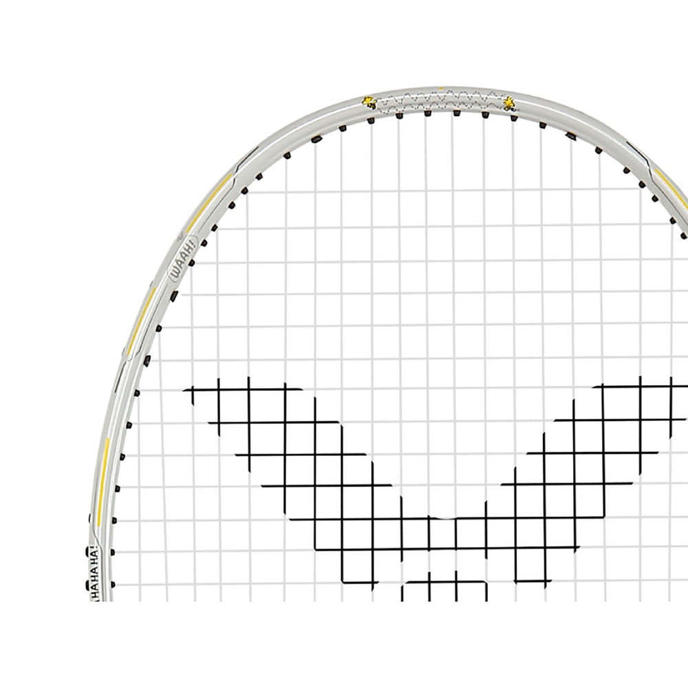 Victor PEANUTS Auraspeed SN A Unstrung Badminton Racquet – 4U5 Unstrung Lightweight Racket in Pearly White for Speed, Control, Style & Precision Gameplay - Best Price online Prokicksports.com