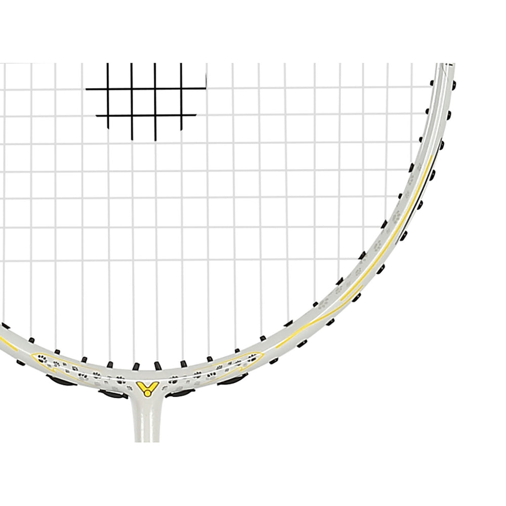 Victor PEANUTS Auraspeed SN A Unstrung Badminton Racquet – 4U5 Unstrung Lightweight Racket in Pearly White for Speed, Control, Style & Precision Gameplay - Best Price online Prokicksports.com