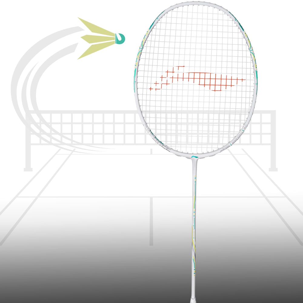 Li-Ning AXForce 60 Unstrung Badminton Racquet , White
