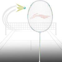 Li-Ning AXForce 60 Unstrung Badminton Racquet , White - Best Price online Prokicksports.com