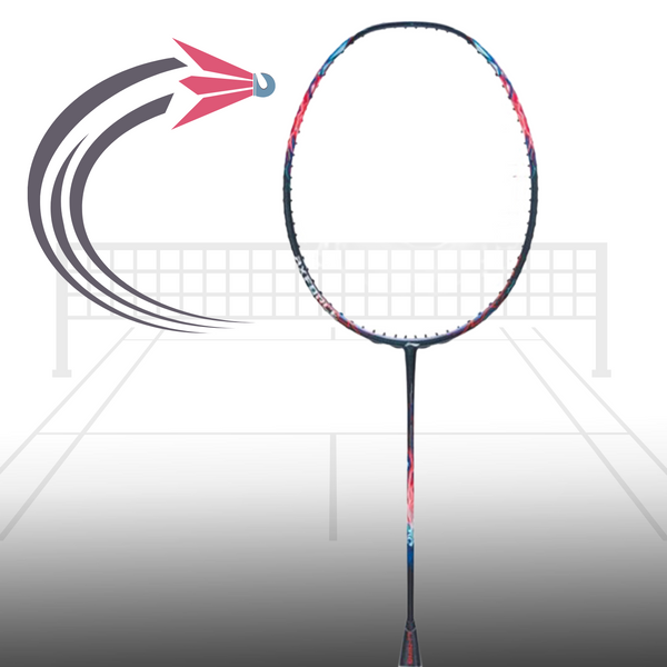 Li-Ning AXForce 90 Dragon Max Unstrung Badminton Racquet, Navy/Red