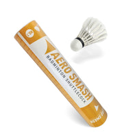 Aero Smash NO. 1 Badminton Feather Shuttlecock, Speed 76 – 12 Pieces (Pack of 1) - Best Price online Prokicksports.com