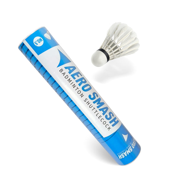 Aero Smash NO. 5 Badminton Feather Shuttlecock, Speed 76 – 12 Pieces (Pack of 1)