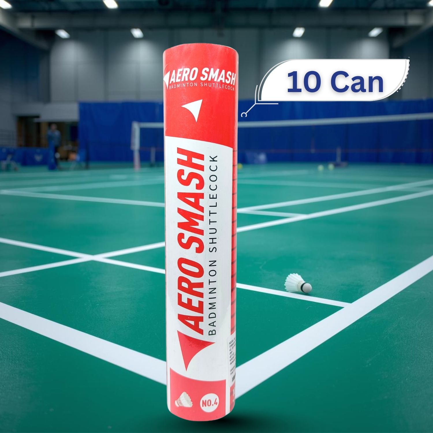 Aero Smash NO. 4 Badminton Feather Shuttlecock, Speed 76 – 10 Pieces (Pack of 10) - Best Price online Prokicksports.com