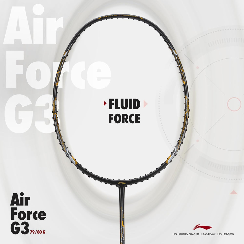 Li-Ning Air-Force 80 G3 Carbon Fibre Strung Badminton Racquet - Best Price online Prokicksports.com