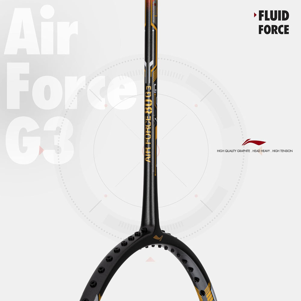 Li-Ning Air-Force 80 G3 Carbon Fibre Strung Badminton Racquet - Best Price online Prokicksports.com