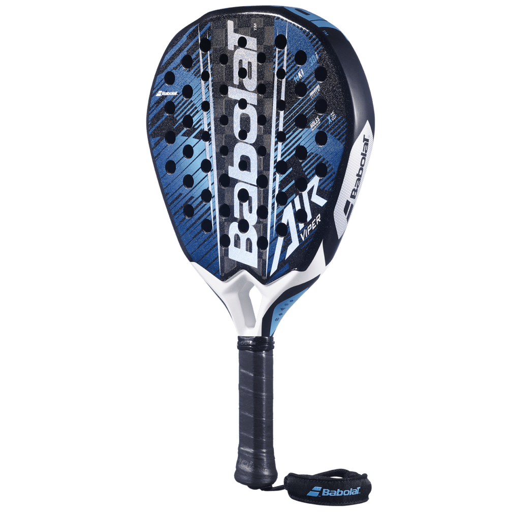 Babolat Air Viper 2.6 Padel Racquet | 16K Carbon Teardrop Paddle with X-EVA Core & 3D Spin+