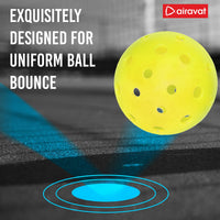 Airavat Outdoor 40 Hole Pickleball Balls, Pack of 6 - Best Price online Prokicksports.com