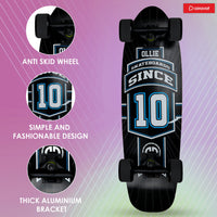 AIRAVAT Gallant Wooden Skateboard | Premium 7-Layer Deck with Non-Slip PU Wheels | Multicolor Board for Kids, Teens & Adults | Weight Capacity up to 100Kg