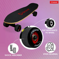 AIRAVAT Gallant Wooden Skateboard | Premium 7-Layer Deck with Non-Slip PU Wheels | Multicolor Board for Kids, Teens & Adults | Weight Capacity up to 100Kg