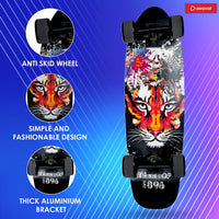 AIRAVAT Gallant Wooden Skateboard | Premium 7-Layer Deck with Non-Slip PU Wheels | Multicolor Board for Kids, Teens & Adults | Weight Capacity up to 100Kg - Best Price online Prokicksports.com