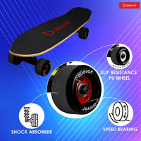 AIRAVAT Gallant Wooden Skateboard | Premium 7-Layer Deck with Non-Slip PU Wheels | Multicolor Board for Kids, Teens & Adults | Weight Capacity up to 100Kg - Best Price online Prokicksports.com