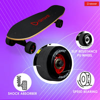 AIRAVAT Gallant Wooden Skateboard | Premium 7-Layer Deck with Non-Slip PU Wheels | Multicolor Board for Kids, Teens & Adults | Weight Capacity up to 100Kg - Best Price online Prokicksports.com