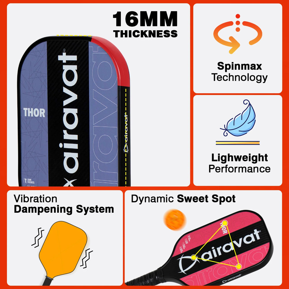 Airavat Thor 7408 Pickleball Paddle - Best Price online Prokicksports.com