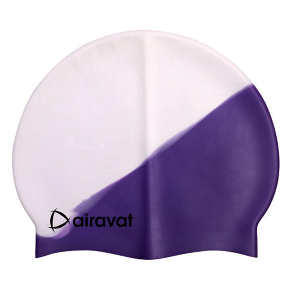 Airavat Classic Multi Swimming Cap – Waterproof, Stretchable Silicone Cap for Men & Women (Assorted Colors)
