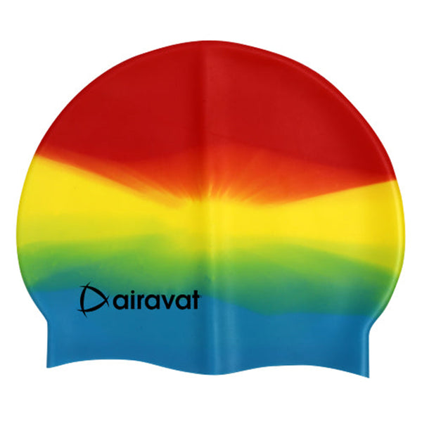 Airavat Basic Swimming Cap 001 | Comfortable, Waterproof & Stretchable | Unisex Swim Cap for Men, Women & Kids | Assorted Colors