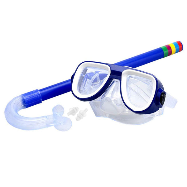 Airavat Splasho 1415 Junior Swimming Snorkel Set - Kids Snorkel Mask + Nose Clip & Ear Plugs | Anti-Fog & Leak-Proof Design | Lightweight Swim Gear for Boys & Girls (Multicolor)