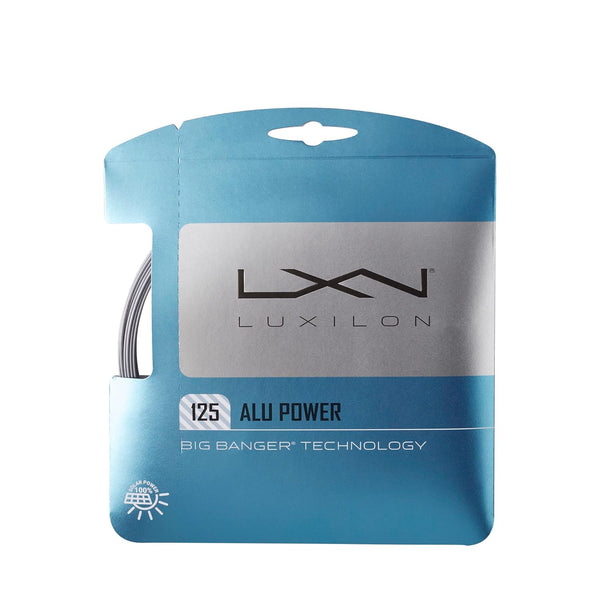 Luxilon ALU Power 125 Tennis String Set Silver – Pro-Level Control, Spin, and Durability for Aggressive Baseliners and Competitive Tournament Players