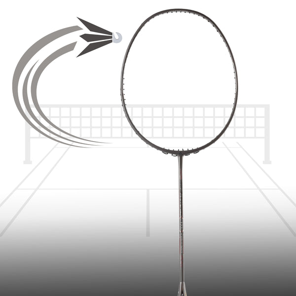 Apacs Nano Fusion Speed 722 Badminton Racquet With Cover, Grey (6U-G2)