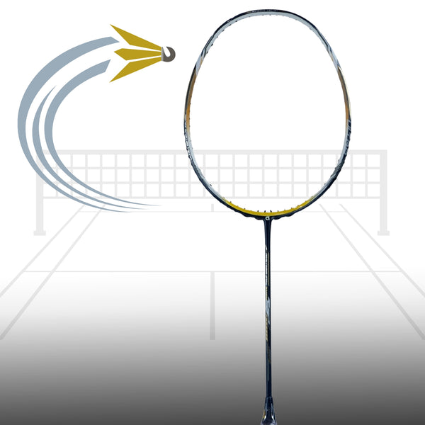Apacs Nano Fusion Speed 9000 Ultra U Badminton Racquet With Cover (5U-G1)