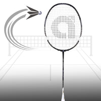 Apacs Z Ziggler Lite Unstrung Badminton Racquet With Cover, Black/White (6U-G2) - Best Price online Prokicksports.com