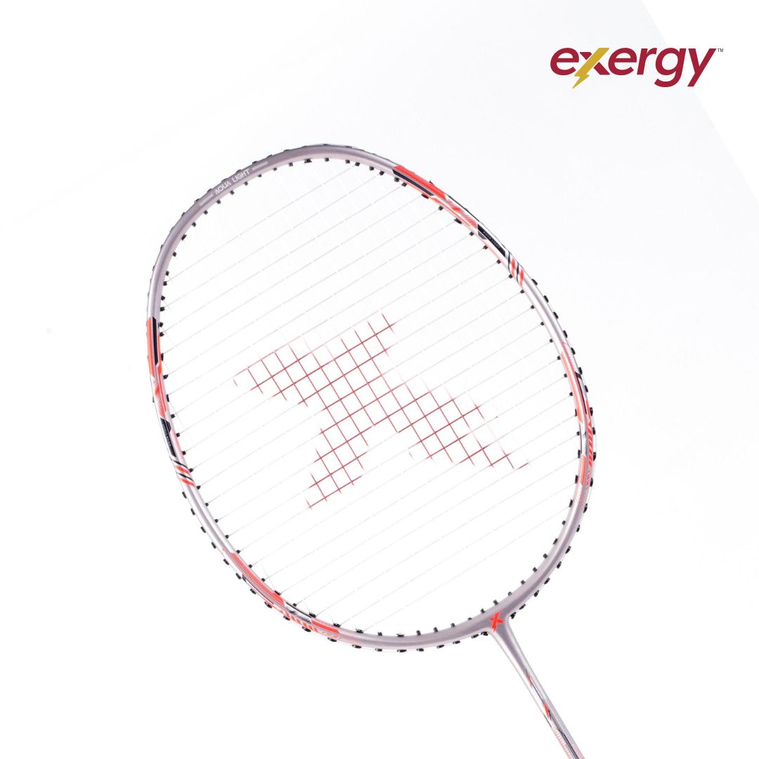 Exergy Aqualight Badminton Racket - Lightweight 75g, 28 lbs Tension, Pre-Strung with Full Cover - Best Price online Prokicksports.com