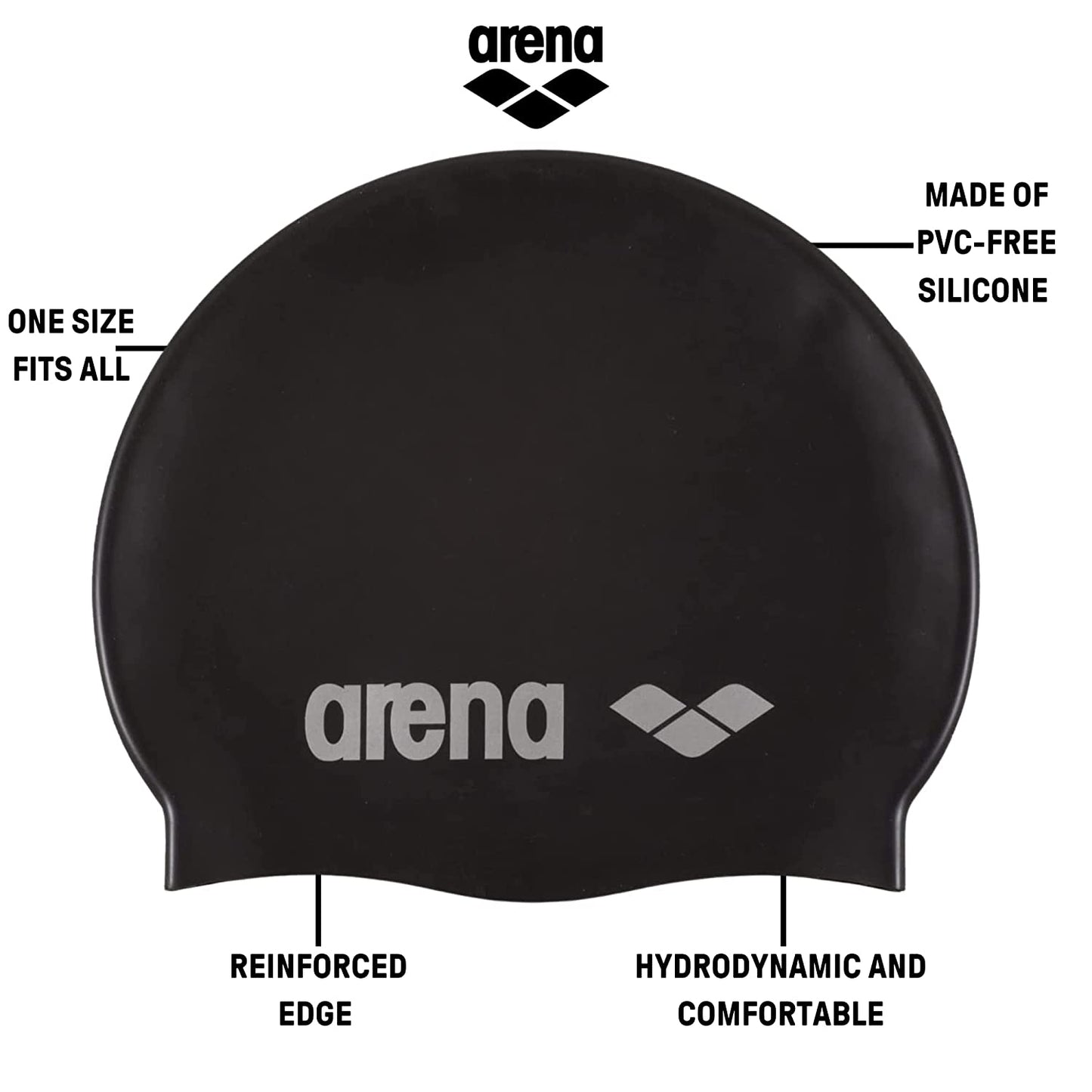 Arena Silicone Swim Cap, Adult - Best Price online Prokicksports.com