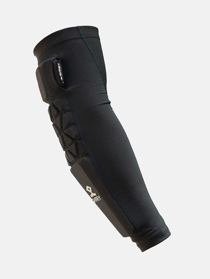 Shrey Legacy Cricket Arm Guard | Plastic + EVA Protection, Removable Triceps Pad & Compression Sleeve