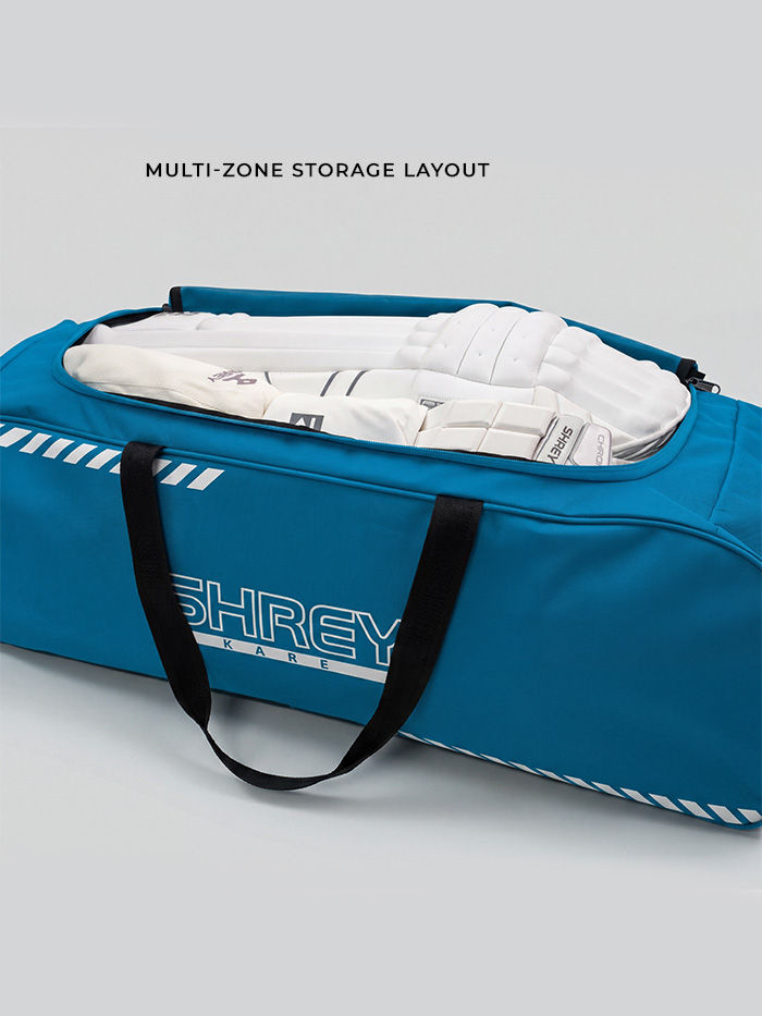 Shrey Kare Wheelie 2.0 Cricket Kitbag | Padded 2-Bat Sleeves, Dual Nylon Wheels & Multi-Zone Storage - Best Price online Prokicksports.com