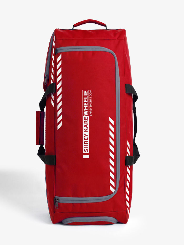 Shrey Kare Wheelie 2.0 Cricket Kitbag | Padded 2-Bat Sleeves, Dual Nylon Wheels & Multi-Zone Storage