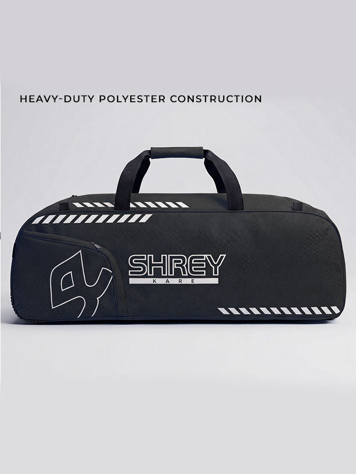 Shrey Kare Wheelie 2.0 Cricket Kitbag | Padded 2-Bat Sleeves, Dual Nylon Wheels & Multi-Zone Storage - Best Price online Prokicksports.com