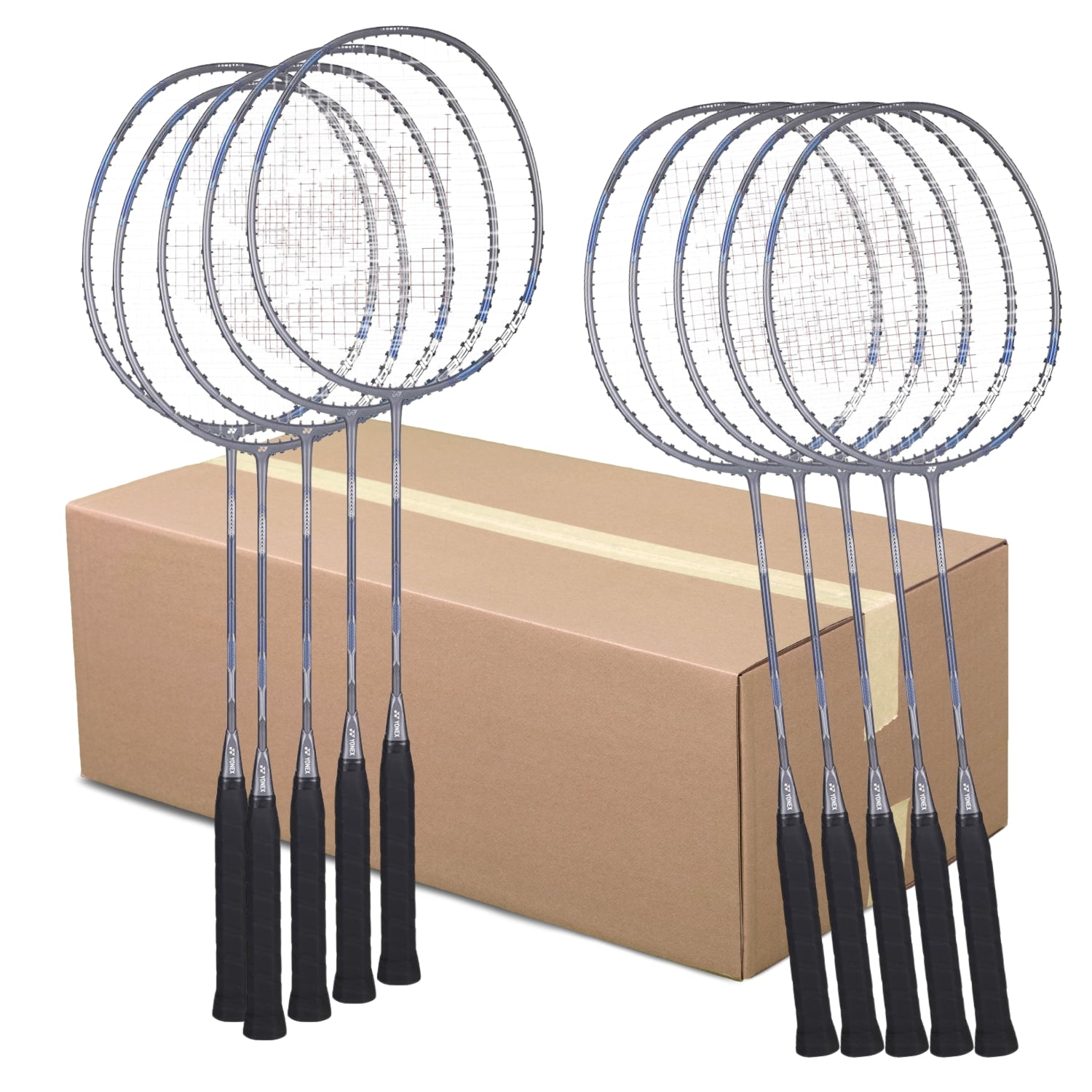 Yonex Astrox Attack 9 Strung Badminton Racquet – Pack of 50 | Head-Heavy 4U G4 Racket for Aggressive Smashes & Power Play – Gun Metal Grey - Best Price online Prokicksports.com