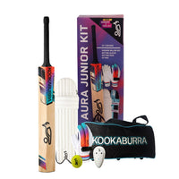 Kookaburra Aura Pro 9.0 Junior Cricket Kit | Kashmir Willow Bat | Full Cricket Set Without Helmet - Best Price online Prokicksports.com