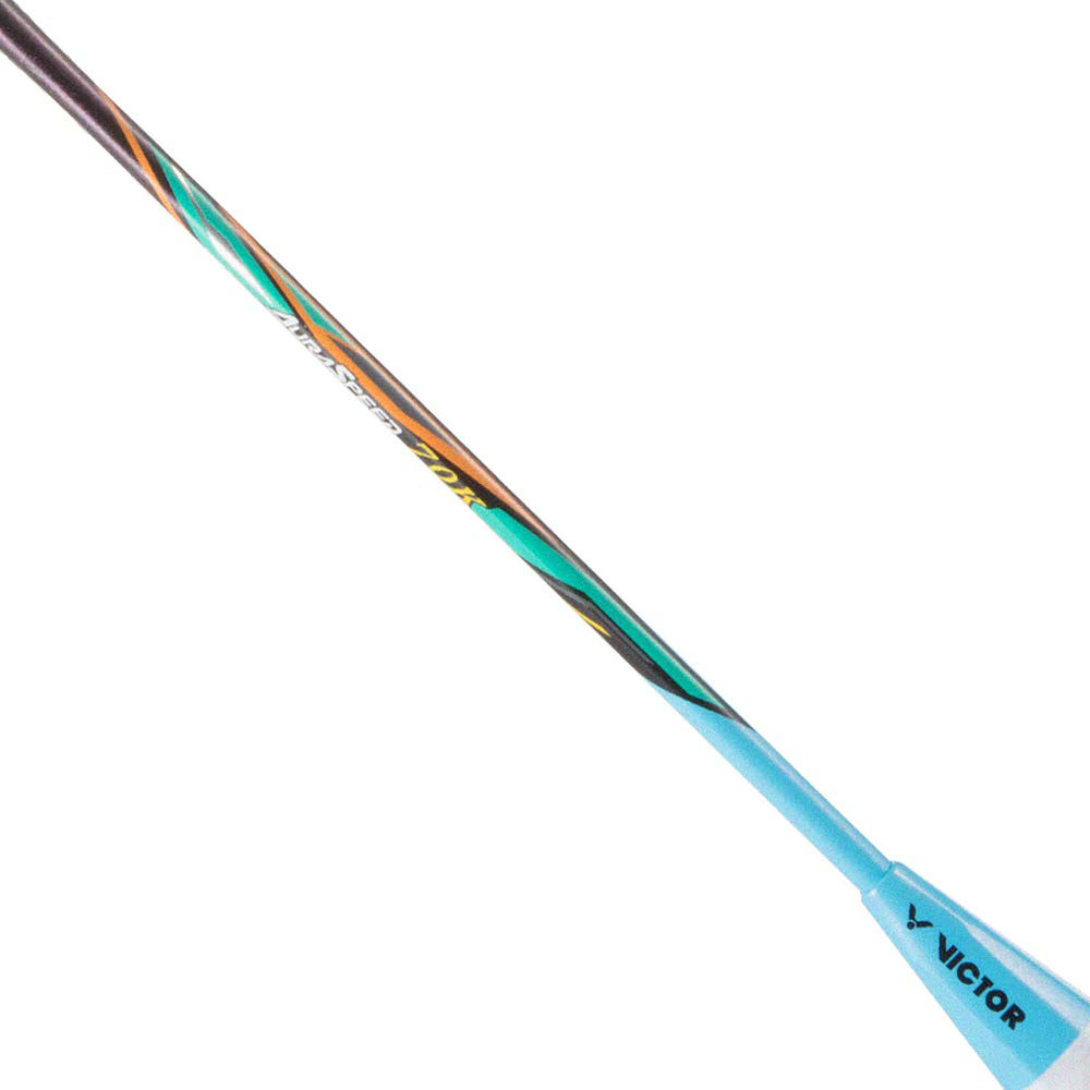 Victor Auraspeed 70 K Unstrung Badminton Racquet – 3U5 Ice/Snow Blue, Unstrung, Speed-Focused Racket for Intermediate & Advanced Players with Fast Swing & Control - Best Price online Prokicksports.com