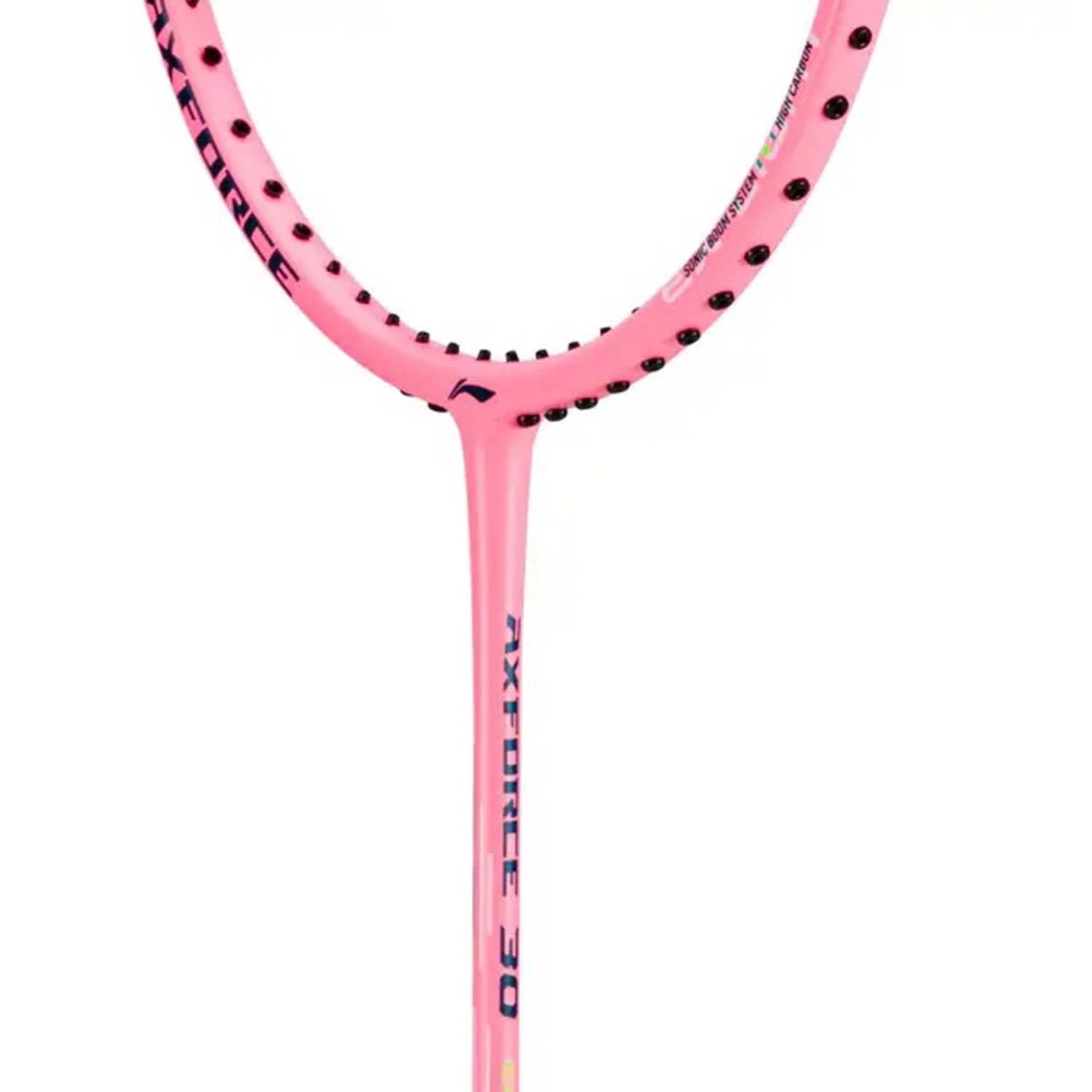 Li-Ning Axforce 30 EX Light Badminton Racquet – Ultra-Lightweight, 5G6 Grip, Unstrung for Speed & Control (Light Pink) - Best Price online Prokicksports.com