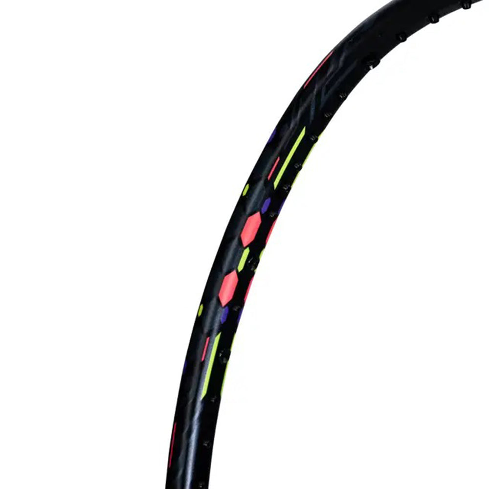 Li-Ning AXForce 40 Badminton Racket | 4U6 Unstrung Professional Racquet for Power & Precision | Black | Ultra-Strong Carbon Fiber Frame | High-Tension Support | Fast Swing Speed - Best Price online Prokicksports.com